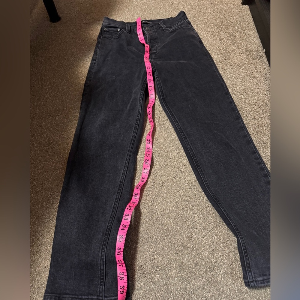 Denim Forum Women's Straight Leg Jeans in Charcoal